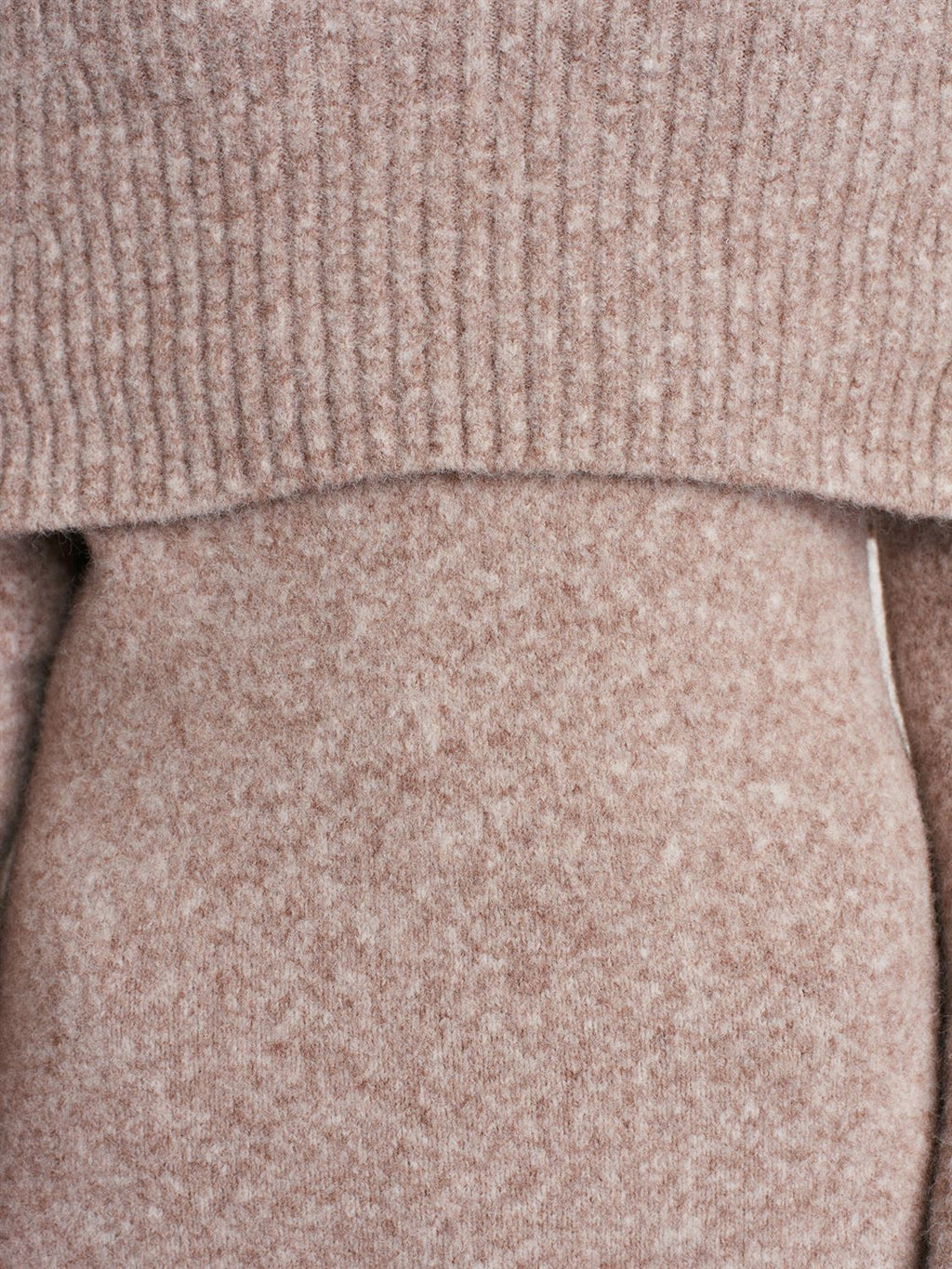 Yün Karışımlı Triko Elbise-Vizon M.